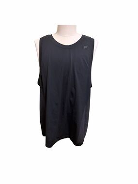 Fabletics XL black training day performance muscle tank top